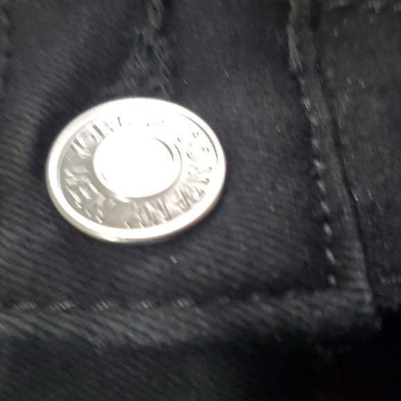 New York & Company Jeans Womens Size 6 Black White Side Stripe Fabric Comfy - Picture 6 of 14